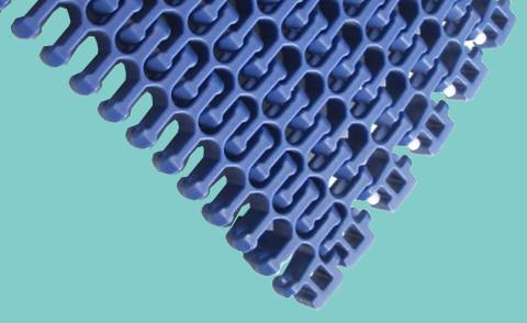 ZY2400FG Radius conveyor belt flush grid food grade side flex modular belts