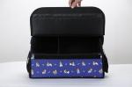 Cartoon Blue Folding Trunk Bag , Car Seat Back Organizer Storage Bag High
