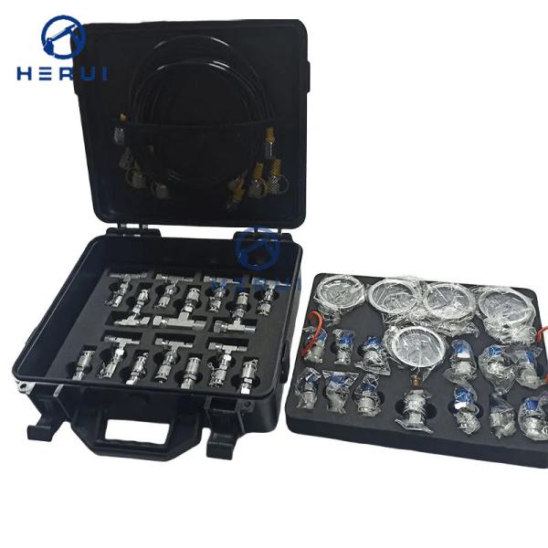 Construction Machinery Parts Universal 5 Gauges Hydraulic Pressure Gauge Tester