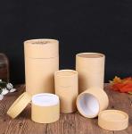 Customized Paper Cans Packaging Box Recyclable Kraft / Cardboard Round Shape