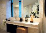 Elegant Beige Marble Stone Countertops 124 MPa Compressive Strength