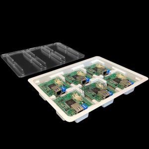 Wholesale White Electronic Tray Plastic Anti Static Customizable Effectively Protection from china suppliers