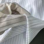 10MM Stripe Knitted Anti Static Polyester Fabric Cleanroom ESD Gloves Fabric