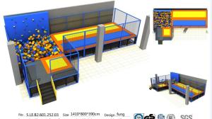 Wholesale Senjun 112M2 Large Indoor Trampoline Park/ China Bungee Park With Clambing Wall for Commercial from china suppliers