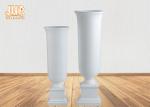 Matte White Floor Vases Homewares Decorative Items Trumpet Fiberglass Table