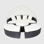 PE rattan sunbed round lounger waterproof beach chair garden sets furniture for