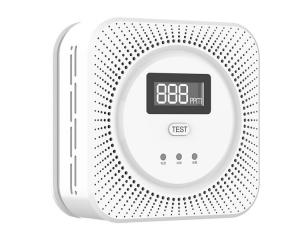 China Standalone Battery Operated 85dB Co Smoke Detector Voice Alarm on sale