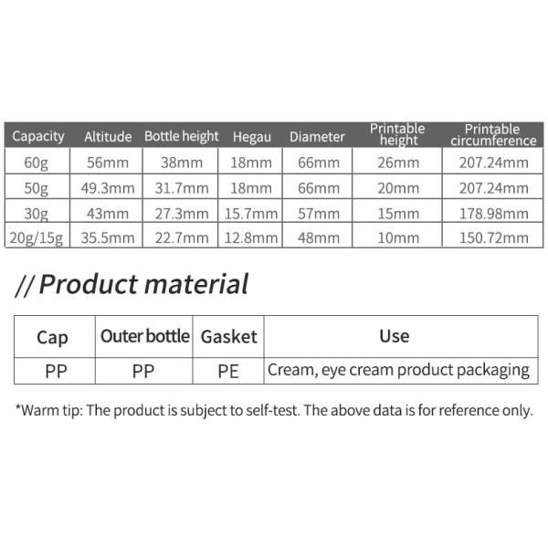 Empty PP Plastic skincare Scrub Cream Jars Various Sizes for Skin Care Colors 30g 50g 60g Colored Lids for Face Body Care