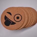 High Density Customized Cork Coaster Heat Resistant Reusable Tea or Coffee