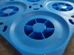 Heavy duty shipping transport warehouse Plastic pallet for 19.8L 16pcs buckets