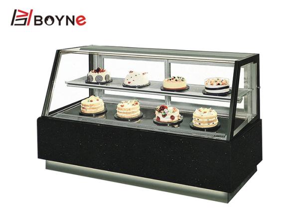 Beveled Two Layers Japanese Style Cake Freezer Display for Bakery for put cake