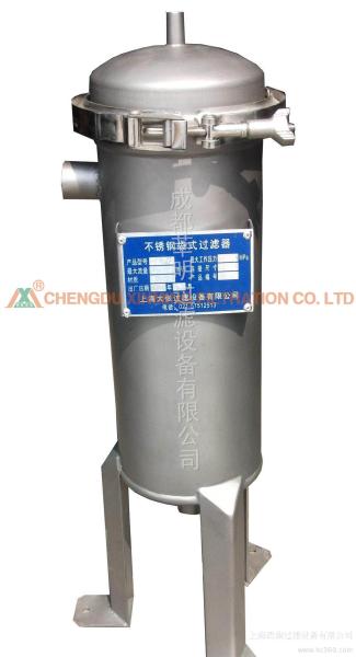 304 Stainless Steel Bag Filter , Industrial Filter Press For Slurry Water