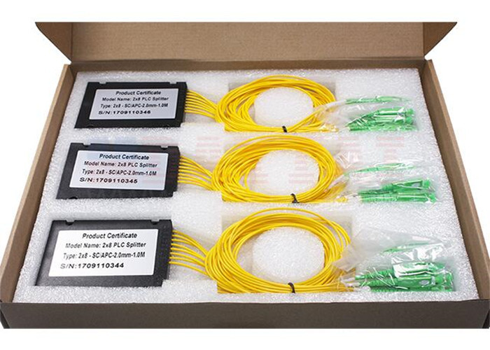 50/50 2×8 Optical Fiber Splitter