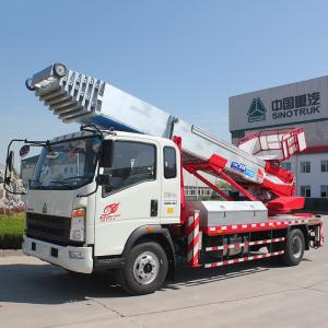 Wholesale Euro 2 Double Cabin Aerial Work Platform Truck 8-20m Work Height 160hp ZZ1324N3325S from china suppliers
