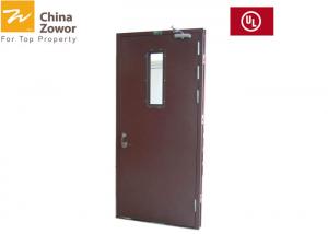 China Galvanized Steel Fire Safety Door 2 Hours Fire Rating Right Hand Active Open on sale