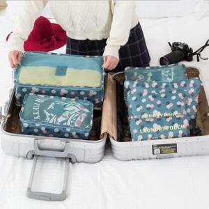 China 6 Pieces Polyester Travel Laundry Bag For Shoes Clothes on sale