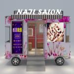 Electric Mobile Nail Manicure Salon Truck Trailer Cart 2023 Hot Arrival from