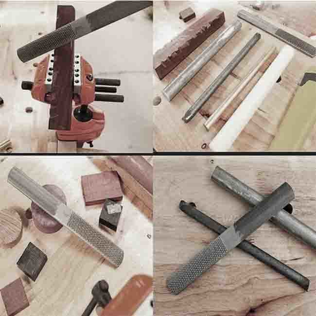 8&quot; Multi-Purpose One Side Half Round Other Side Hand Cut Four Using Machinery 4 Way Rasps and File Four-in-One Steel Rasp