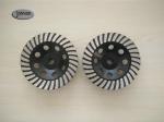 Out Diameter 125mm Turbo Cup Diamond Grinding Wheels Grit # 60/80 For Stone Or