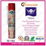 Fire Retardant Pu Foam Spray / Glue , Self-Extinguishable And Water-Resistant