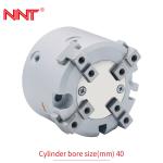 Round Objects Pneumatic Cylinder Gripper 4 Jaw Easy Maintenance