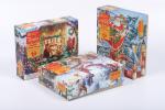 Transportation Christmas Numbers Educational Jigsaw Puzzle 100 Piece