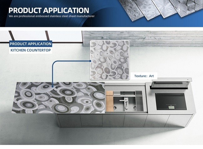 Embossed 201 304 316 Stainless Steel Sheet For Wall Decoration