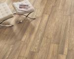 Moisture-Proof 150x900mm Gray And Brown Wooden Porcelain Strips For Home