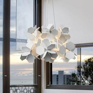 Wholesale Modern White Black Simple Chandeliers Dining Room Living Room Geometric Cumulus Chandelier(WH-MI-346) from china suppliers