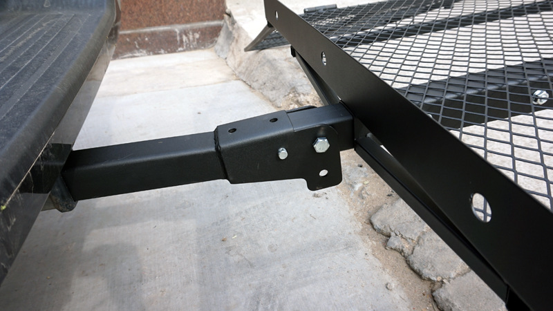 Customized Logo Black Folding Hitch-mounted Basket-style Cargo Carrier for Heavy-duty
