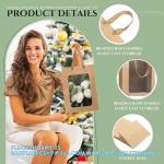 Kraft Shopping Bags With Handles For Present, Festivals Party Gift Bags With