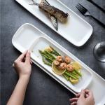 White Nobility Ceramic Dinnerware Set Tableware Bowl Plate Soup Dish Serving