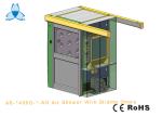 Personal Interlocked Air Shower Room Auto Single - Leaf Slidng Doors For 2