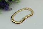 Wholesale new bag making accessories DIY zinc alloy 2 color bag metal handle