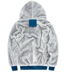 European design cheap casual zipper trendy men thick fleece winter hoodies for