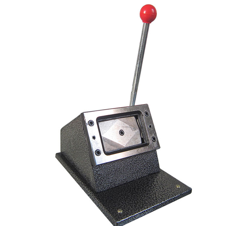 CR80 PVC Plastic ID Card Cutter Die Cutting Machine 86x54MM for Long-Lasting