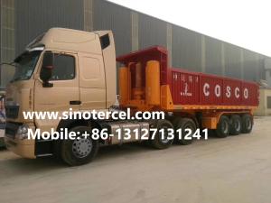 Wholesale Loading Unloading Box Cargo Semi Trailer 53 Ft 3 Axles 40-60Tons Red from china suppliers