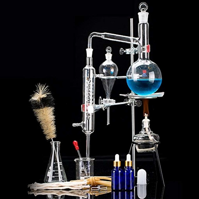 Distiller Distilling To Making Your Own Essential Oil, Moonshine, 3.3 Boro Alcohol Distiller Chemistry Lab Glassware