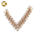V Shape Classic Antique Shoe Clips 75mm*95mm With Customization Service
