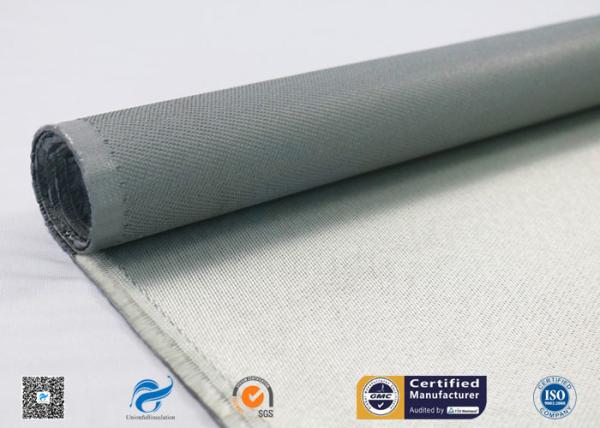 One Side Silicone Coated Glass Cloth , 100g E Glass Silicone Coated Polyester
