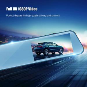 Wholesale Dashboard Mounted Vehicle Blackbox DVR HD 1080P Car Mirror Dash Cam Dual Lens from china suppliers