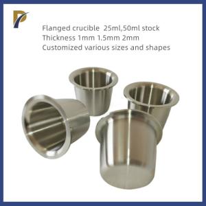 Wholesale Laboratory Analysis Zirconium Crucible With Rims Molten Precious Metal Zr702 Crucible from china suppliers