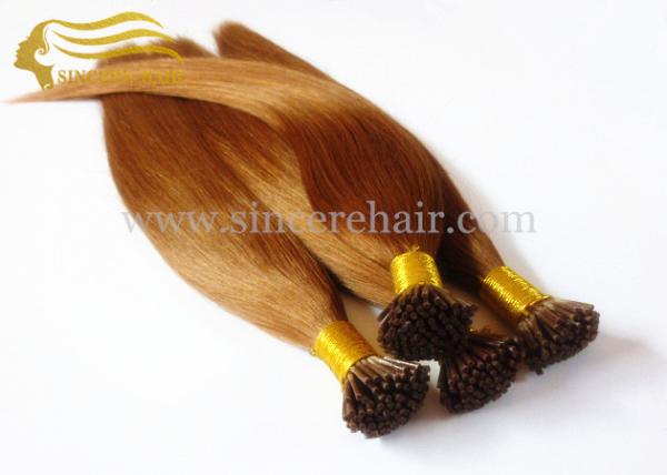 Hot Selling Pre Bonded Hair Extensions - 18" Popular Brown Pre Bonded I Tip Hair
