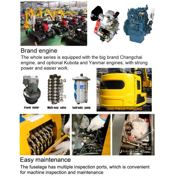 Small Flexible Electric Micro Digger 2000kg Small Digger Machine