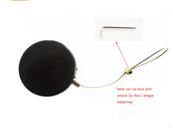 anti-lost secure pull box for mobile phone/ camera/shoes,resetting retractable