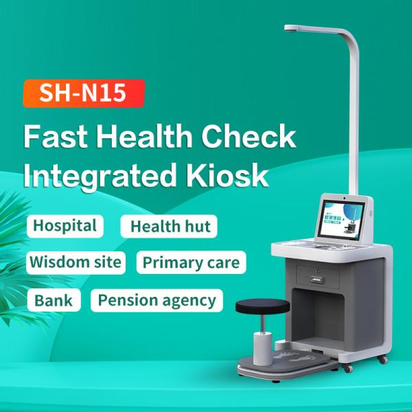 Intelligent Health Check Kiosk Customized Multi Functions Digital Height Weight
