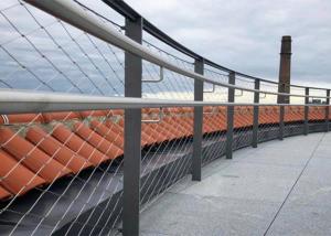 Wholesale Suspended Anti-falling Architectural safety Netting with stainless steel cable mesh 3.0 mm wire from china suppliers
