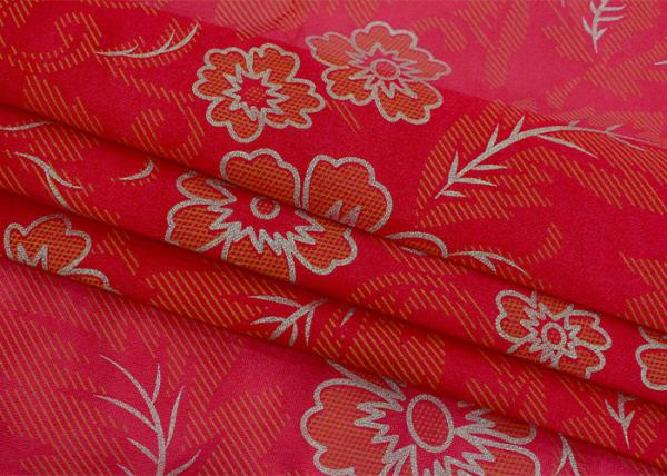 Factory direct selling mattress cloth warp knitted printed polyester gold powder