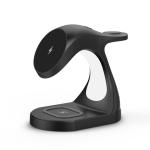 Magnetic Suction Night Light Wireless Charger 15W For Apple Products Black And
