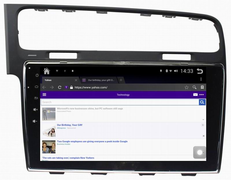 Ouchuangbo car radio stereo dvd Volkswagen Golf 7 with 3g wifi usb big screen android 4.4 system